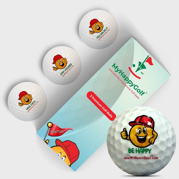 My Happy Golf 3 Ball Sleeve - Picture 7 of 8